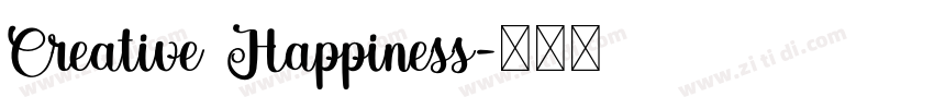 Creative Happiness字体转换